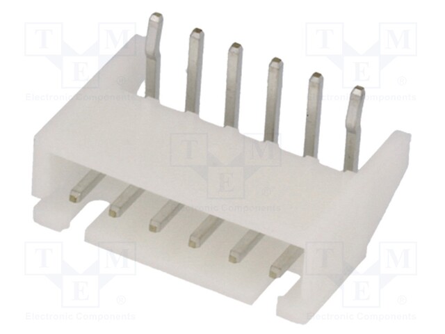 Socket; wire-board; male; XH; 2.5mm; PIN: 6; THT; 250V; 3A; -25÷85°C