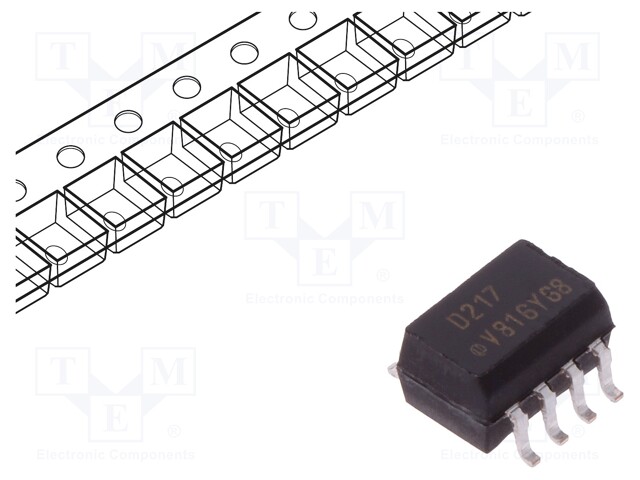 Optocoupler; SMD; Channels: 2; Out: transistor; Uinsul: 5.3kV