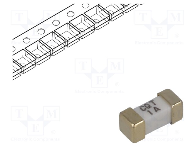 Fuse: fuse; 1A; 125VAC; 125VDC; SMD; ceramic; 6,1x2,6x2,6mm