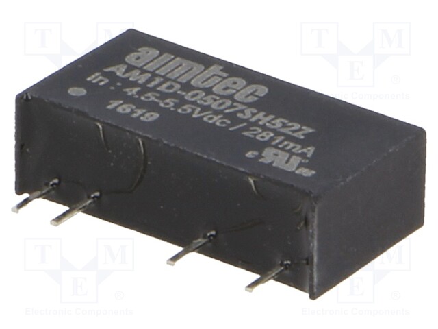 Converter: DC/DC; 1W; Uin: 4.5÷5.5V; 7.2VDC; Iout: 140mA; SIP7; 2.3g