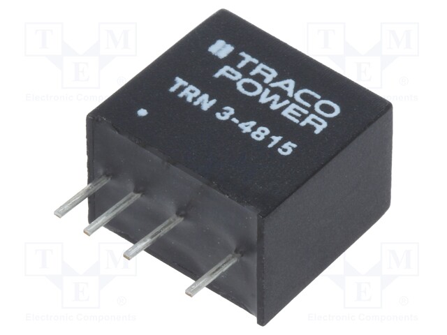 Converter: DC/DC; 3W; Uin: 36÷75V; 24VDC; Iout: 125mA; SIP; 2.1g