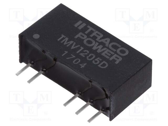 Converter: DC/DC; 1W; Uin: 10.8÷13.2V; Uout: 5VDC; Uout2: -5VDC; SIP7