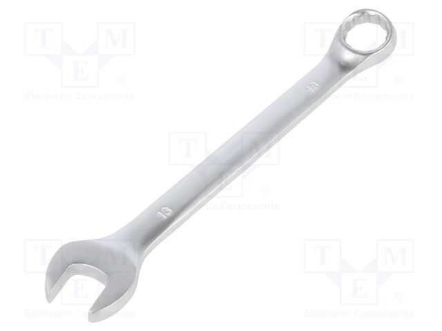 Wrench; combination spanner; 13mm; Chrom-vanadium steel; satin