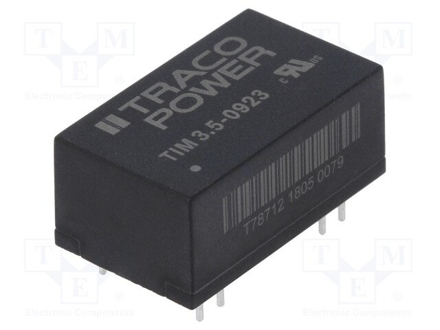 Converter: DC/DC; 3.5W; Uin: 4.5÷12V; Uout: 15VDC; Uout2: -15VDC