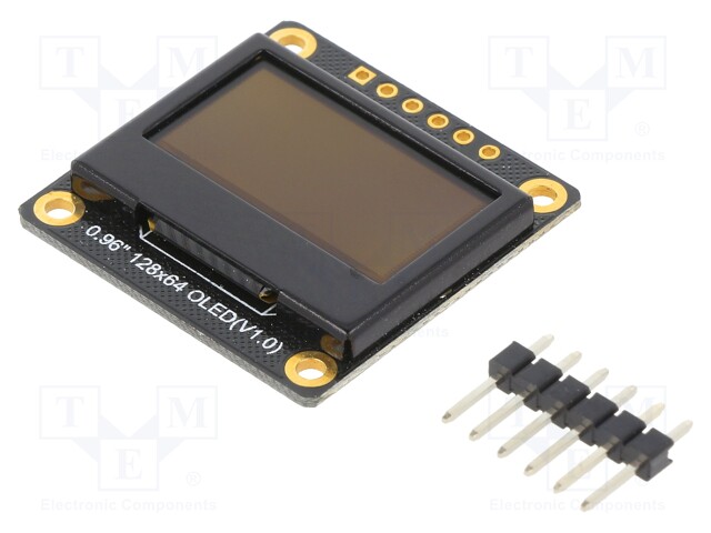 Module: display; OLED display; 3.3÷5VDC; I2C,SPI; SSD1306; 30x30mm