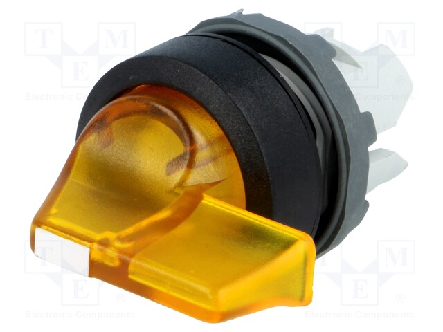 Switch: rotary; Stabl.pos: 3; 22mm; yellow; Illumin: MLB-1; IP66