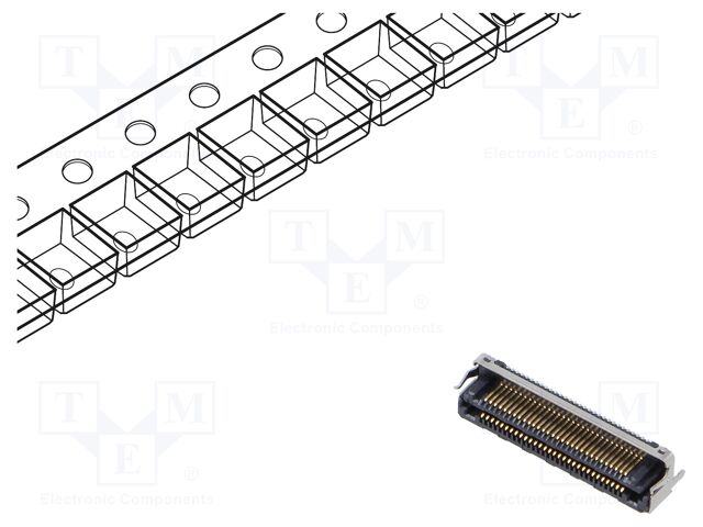 Connector: PCB to PCB; hermaphrodite; PIN: 60; 0.5mm; LSHM; SMT