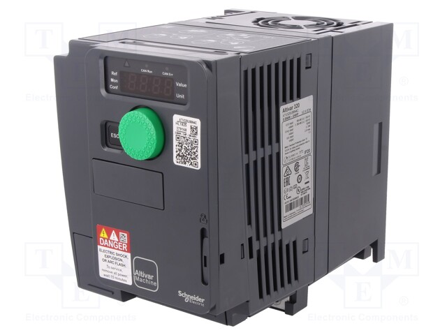 Vector inverter; Max motor power: 0.55kW; Out.voltage: 3x400VAC