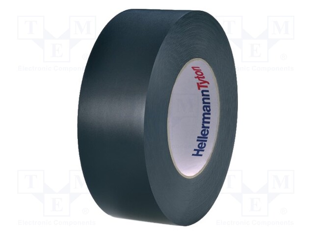 Tape: electrical insulating; W: 50mm; L: 33m; D: 0.18mm; black; 220%