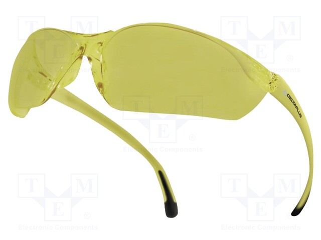 Safety spectacles; Lens: yellow; Classes: 1; Features: UV400