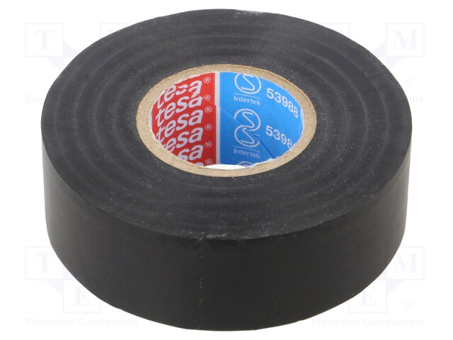 Tape: electrical insulating; W: 25mm; L: 25m; Thk: 0.15mm; black