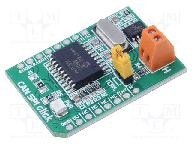 Click board; converter; CAN,SPI; MCP2551; 5VDC