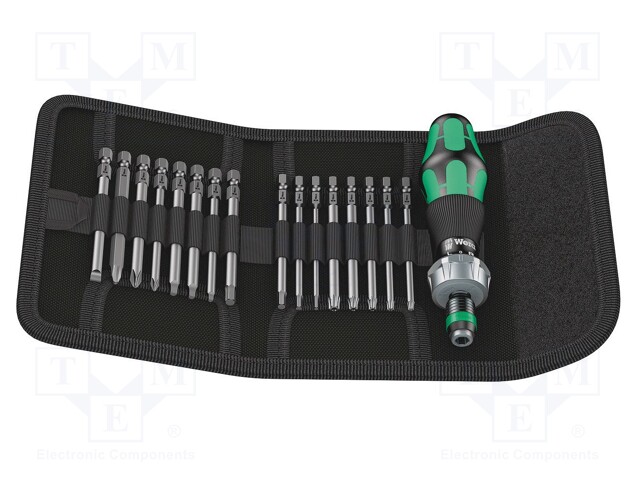 Kit: screwdrivers; case; 17pcs.