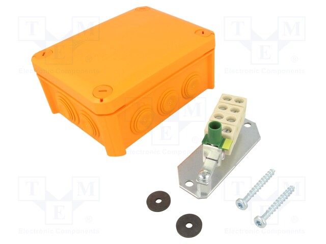 Enclosure: junction box; X: 116mm; Y: 150mm; Z: 67mm; polypropylene