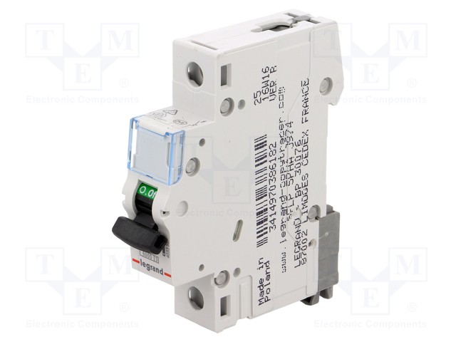 Circuit breaker; 230VAC; Inom: 6A; Poles: 1; DIN; Charact: B; 6kA