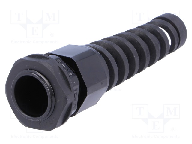 Cable gland; with strain relief; PG16; IP68; Mat: polyamide; black