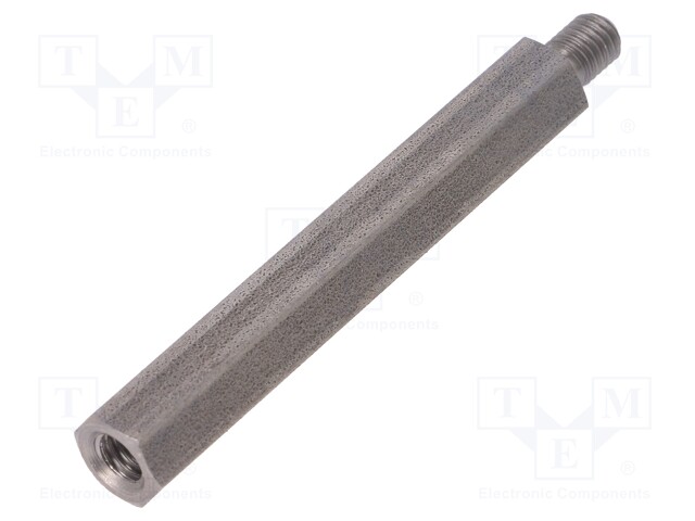 Screwed spacer sleeve; Int.thread: M5; 55mm; Ext.thread: M5