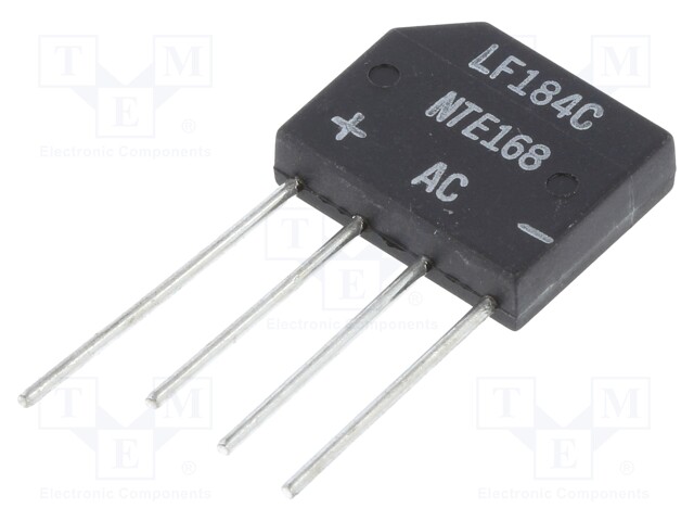 Single-phase bridge rectifier; Urmax: 400V; If: 2A; Ifsm: 60A; THT