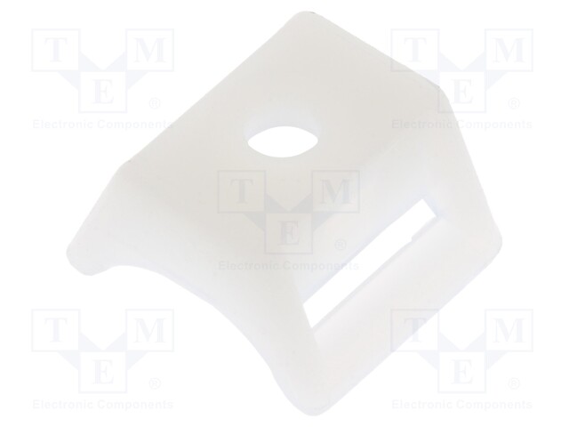 Screw mounted clamp; PA6.6,polyamide; natural