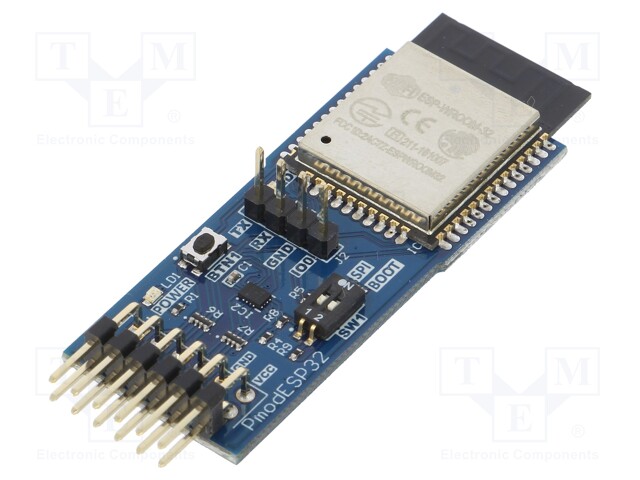 Pmod module; BLE,WiFi; SPI,UART; ESP32-WROOM-32; Pmod connector