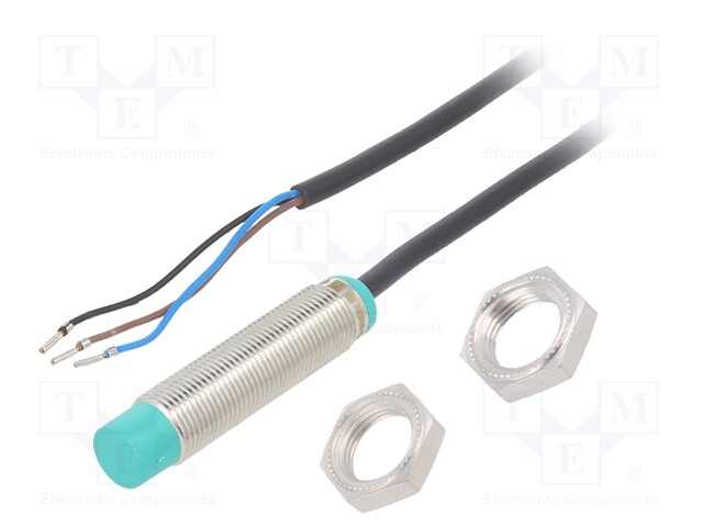 Inductive Proximity Sensor, Cylindrical, NBN Series, M12, 4 mm, PNP, 10 V to 30 V