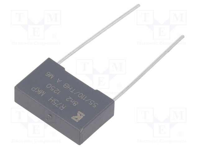 Capacitor: polypropylene; 8.2nF; 15mm; ±5%; 18x5x11mm; -55÷105°C