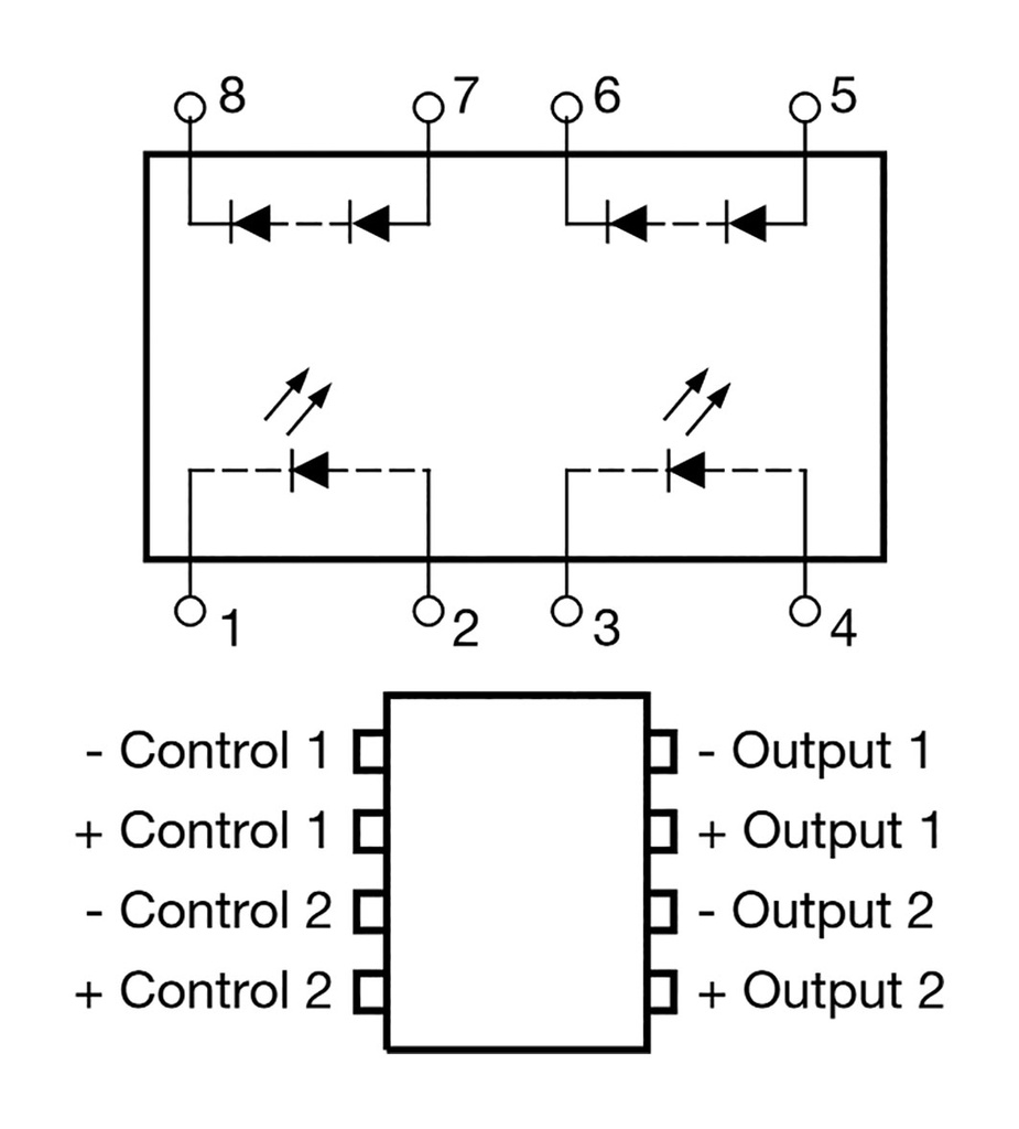 Relay: solid state; 50mA; Variant: Dual MOSFET; DIP8; -40÷100°C