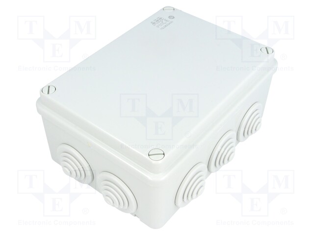 Enclosure: junction box; X: 120mm; Y: 162mm; Z: 73mm; wall mount