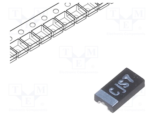 Capacitor: tantalum-polymer; 47uF; 6.3VDC; 1206; ESR: 150mΩ; SMD