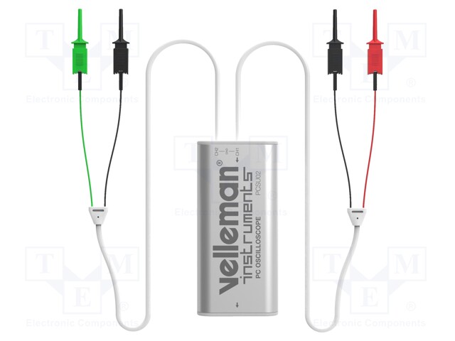 PC connected oscilloscope; 500kHz; Channels: 2; 100mV/div÷5V/div