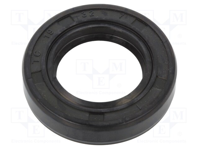 Oil seal; NBR; D: 7mm; -40÷100°C; Shore hardness: 70; Øhole: 32mm