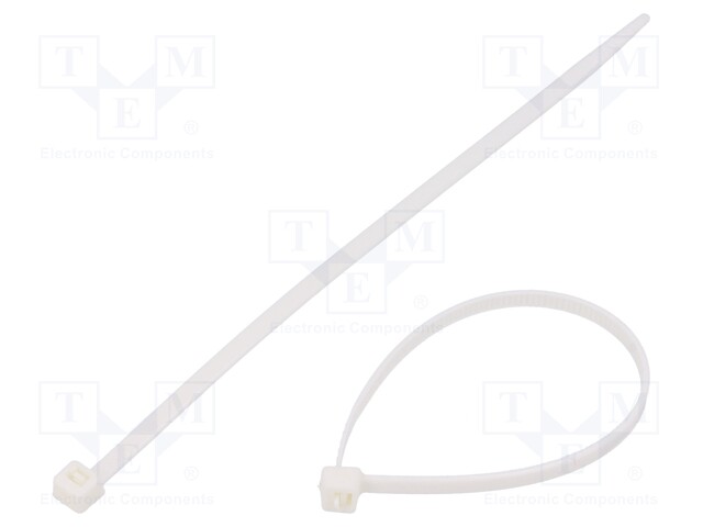 Cable tie; L: 150mm; W: 3.6mm; polyamide; 180N; white; Ømax: 36mm