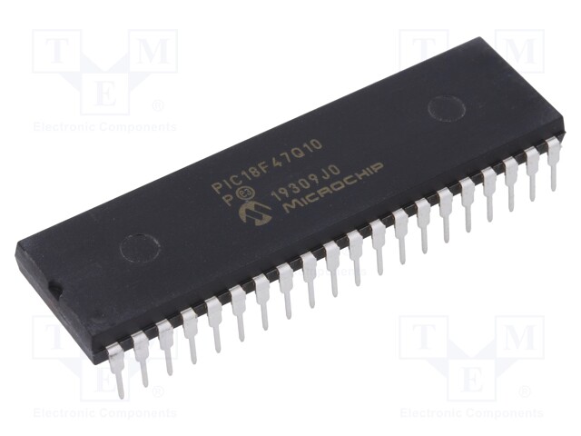 PIC microcontroller; Memory: 128kB; SRAM: 3728B; EEPROM: 1024B