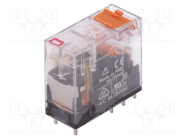 Relay: electromagnetic; DPDT; Ucoil: 230VAC; 8A/240VAC; max.400VAC