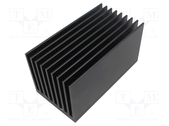 Heatsink: extruded; grilled; black; L: 150mm; W: 80mm; H: 80mm; 2.3K/W