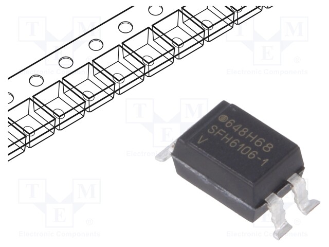 Optocoupler; SMD; Channels: 1; Out: transistor; Uinsul: 5.3kV