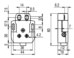 Safety switch: key operated; Series: DS; Contacts: NC; IP20