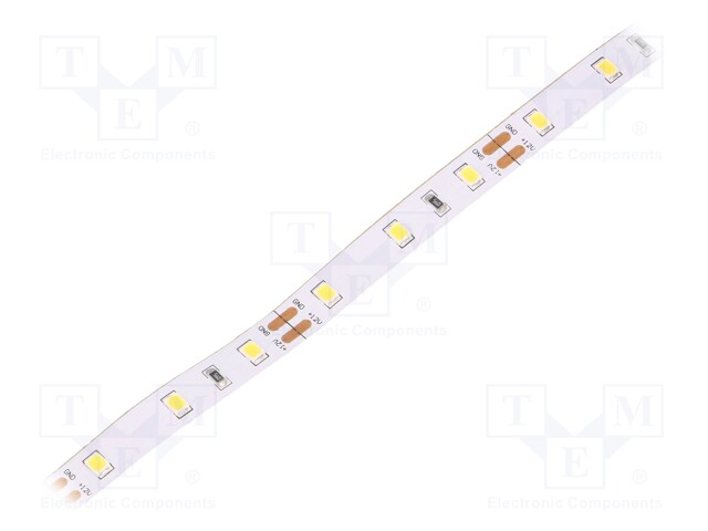 LED tape; white neutral; LED/m: 60; SMD; 2835; 12V; 8mm; white PCB