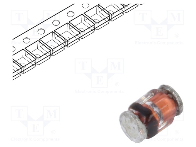 Diode: Zener; 0.5W; 4.3V; SMD; reel,tape; MicroMELF; single diode