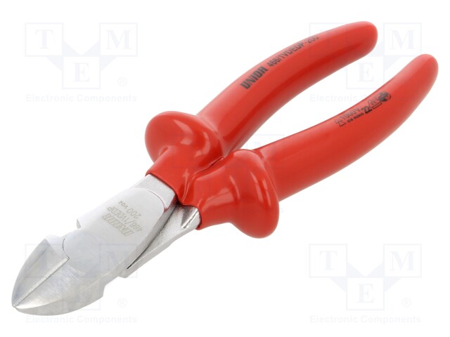 Pliers; side,cutting,insulated; 200mm