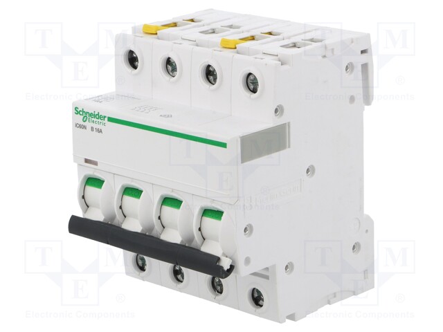 Circuit breaker; 400VAC; Inom: 16A; Poles: 4; DIN; Charact: B; 6kA