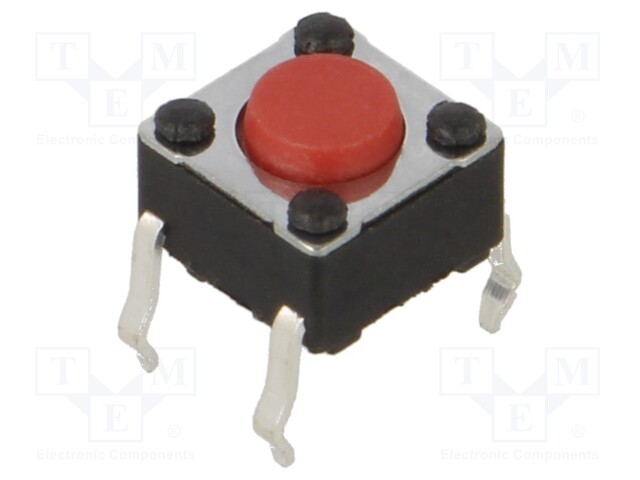 Microswitch TACT; SPST-NO; Pos: 2; 0.05A/12VDC; THT; none; 2.6N