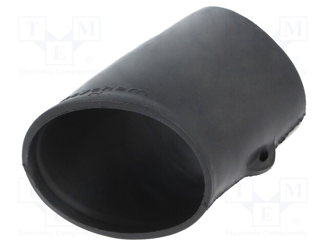 Heat shrink boot; glueless,angular; black; elastomer; -75÷150°C