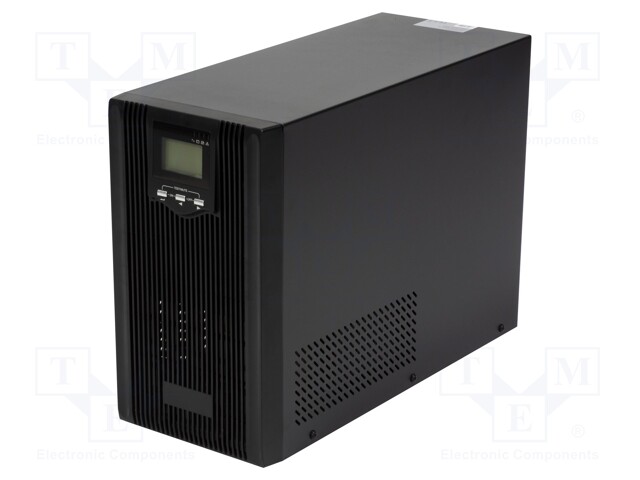 Power supply: UPS; 144x246.5x215mm; 2.4kW; 3kVA; 6.8kg; Ubatt: 48V