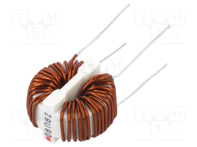 Inductor: wire with current compensation; THT; 5.5mH; 28mΩ; 5A