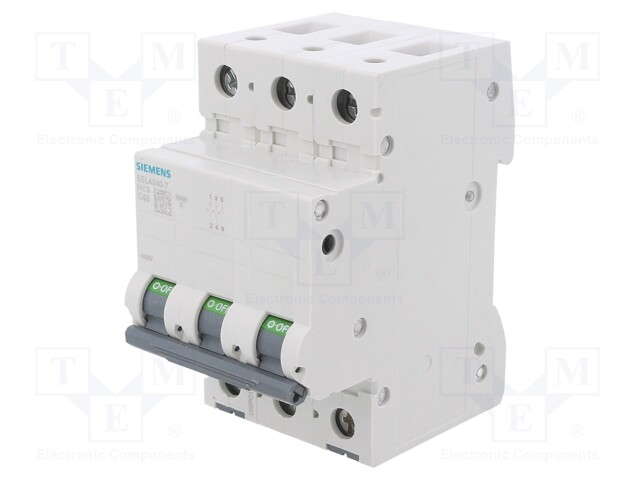 Circuit Breaker, MCB, 5SL4, 3P, 10 kA, 400 V, 40 A