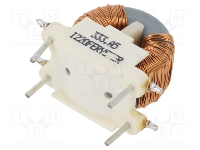 Inductor: wire; THT; 33mH; 500mA; 490mΩ; 230VAC; 10.2x20.3mm; 10kHz