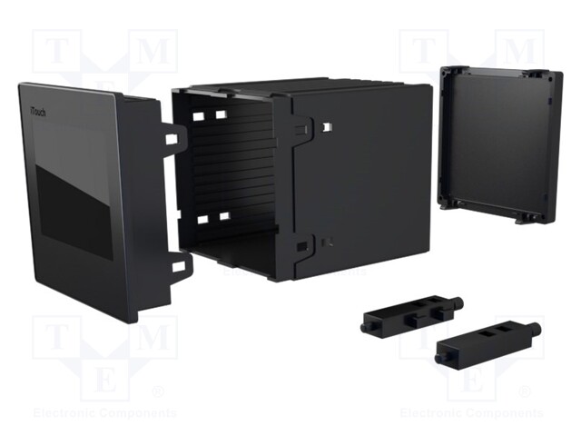 Enclosure: panel; X: 96mm; Y: 96mm; Z: 100mm; ABS + PC,PPO; black