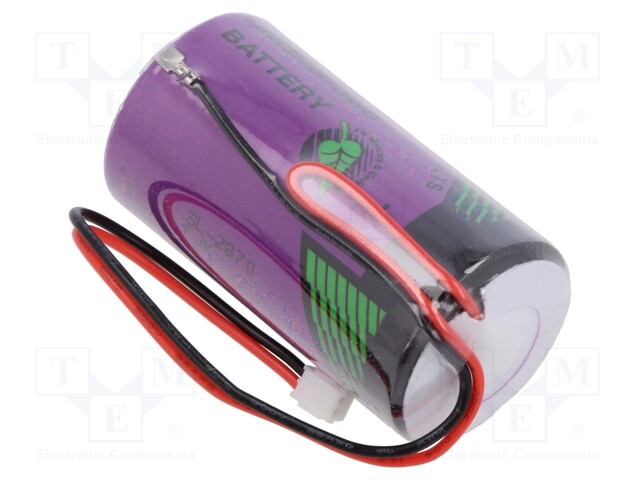 Battery: lithium (LTC); 3.6V; C; 8500mAh; non-rechargeable