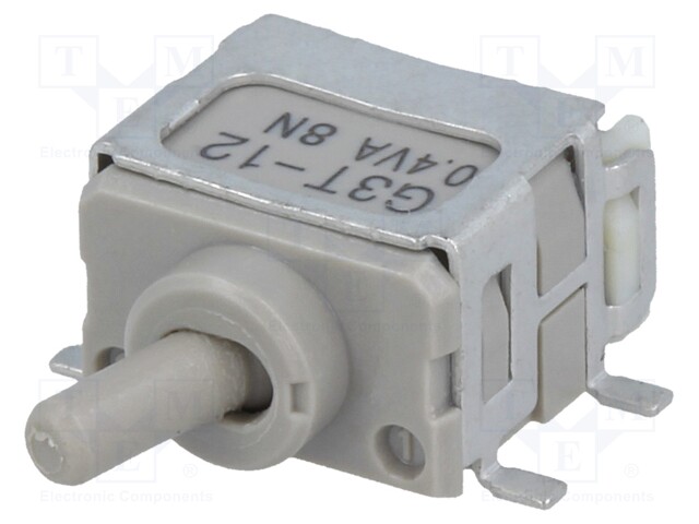 Switch: toggle; Pos: 2; SPDT; 0.4A/28VAC; 0.4A/28VDC; ON-ON; 500MΩ